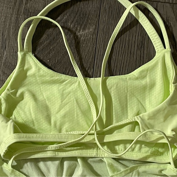 Lululemon size 4 - lime-aid in color tank with built-in bra - Picture 6 of 6